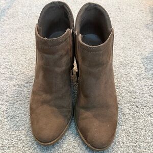 Madden Girl Brown Faux Suede Ankle Boots